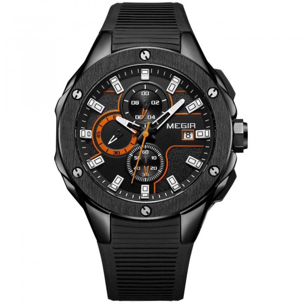 Годинник Megir Black MG2053 - 3487688