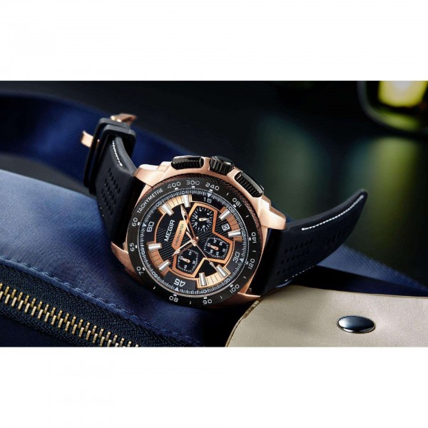 Годинник Megir Black MG2056 - 3487691