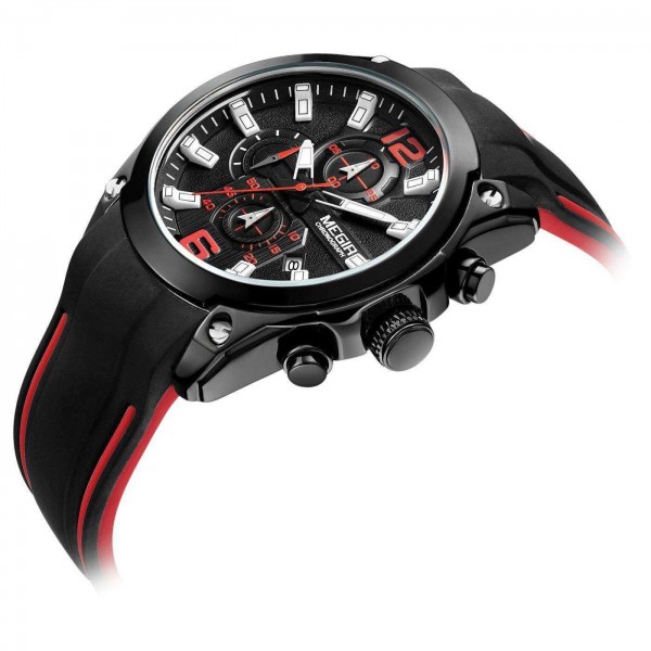 Годинник Megir Black MG2063 - 3487692