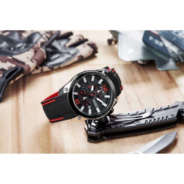Годинник Megir Black MG2063 - 3487692