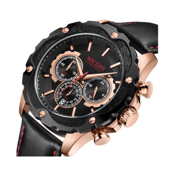 Годинник Megir Black MG2070 - 3487693