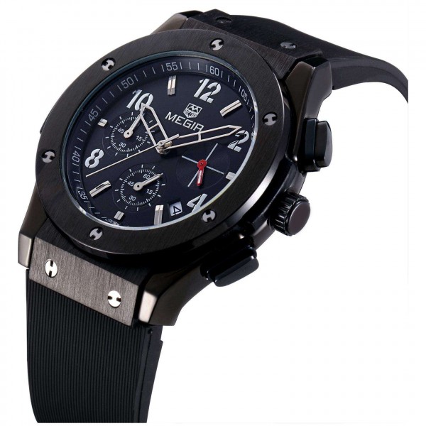 Годинник Megir Black MG3002M - 3487694