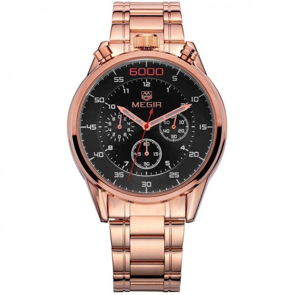 Годинник Megir Black MG3005 - 3487697