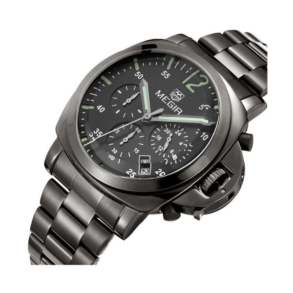 Годинник Megir Black MG3006 SS - 3487699