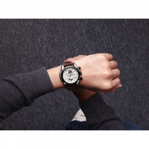 Годинник Megir Black Silver Brown MG2065 - 3487703