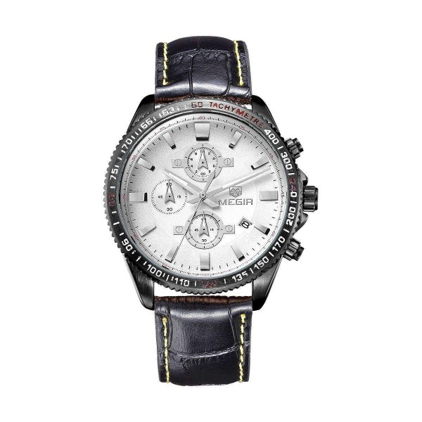 Годинник Megir Black White Black MG3001 - 3487705