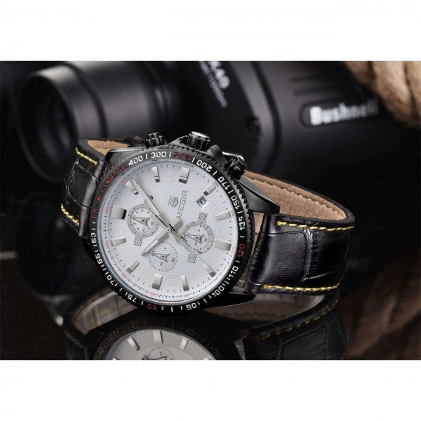 Годинник Megir Black White Black MG3001 - 3487705