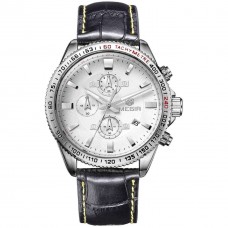 Годинник Megir Black White Black MG3001