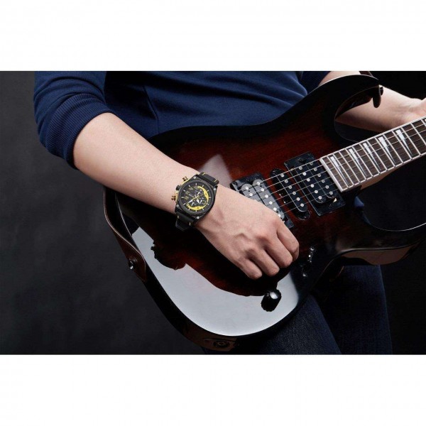 Годинник Megir Black Yellow Black MG2051 - 3487706