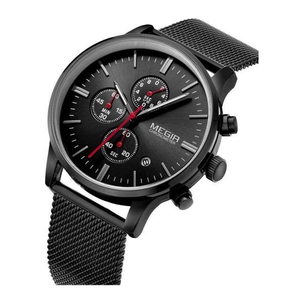 Годинник Megir Black MG2011 SS - 3487707 Годинник Megir Black MG2011 SS - 3487707