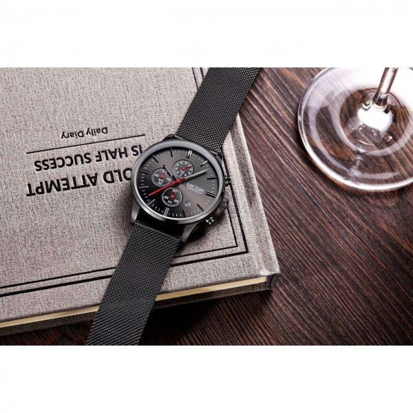 Годинник Megir Black MG2011 SS - 3487707 Годинник Megir Black MG2011 SS - 3487707