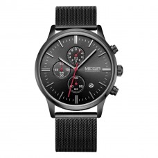 Годинник Megir Black MG2011 SS