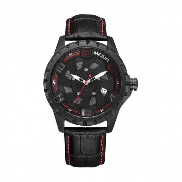 Годинник Megir Black Red MG1074 - 3487713