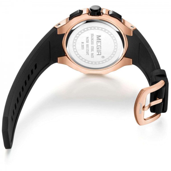 Годинник Megir Gold Black MG2053 - 3487721