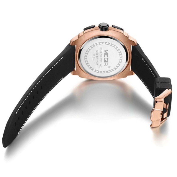 Годинник Megir Gold Black MG2056 - 3487722