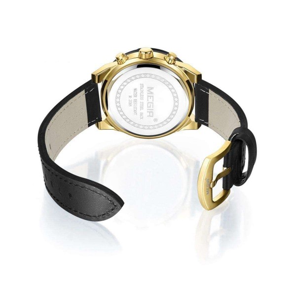 Годинник Megir Gold Black MG2066 - 3487723