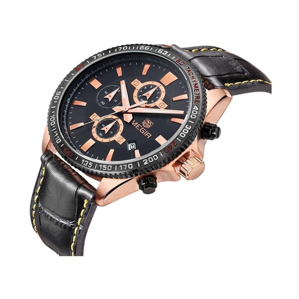 Годинник Megir Gold Black MG3001 - 3487725 Годинник Megir Gold Black MG3001 - 3487725