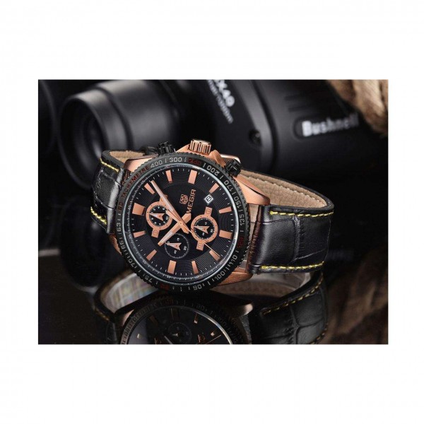 Годинник Megir Gold Black MG3001 - 3487725 Годинник Megir Gold Black MG3001 - 3487725