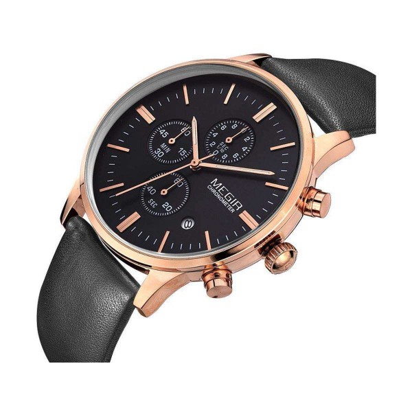 Годинник Megir Gold Black MG2011 - 3487726