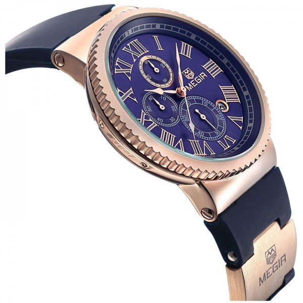 Годинник Megir Gold Blue MG3007 - 3487727 Годинник Megir Gold Blue MG3007 - 3487727