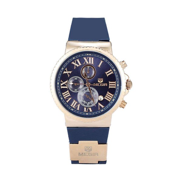 Годинник Megir Gold Blue MG3007 - 3487727