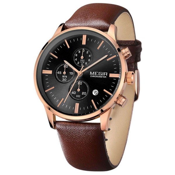 Годинник Megir Gold Brown MG2011 - 3487728 Годинник Megir Gold Brown MG2011 - 3487728