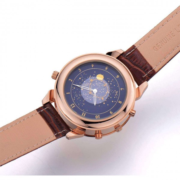 Годинник Megir Gold Silver Brown MG2013 - 3487733