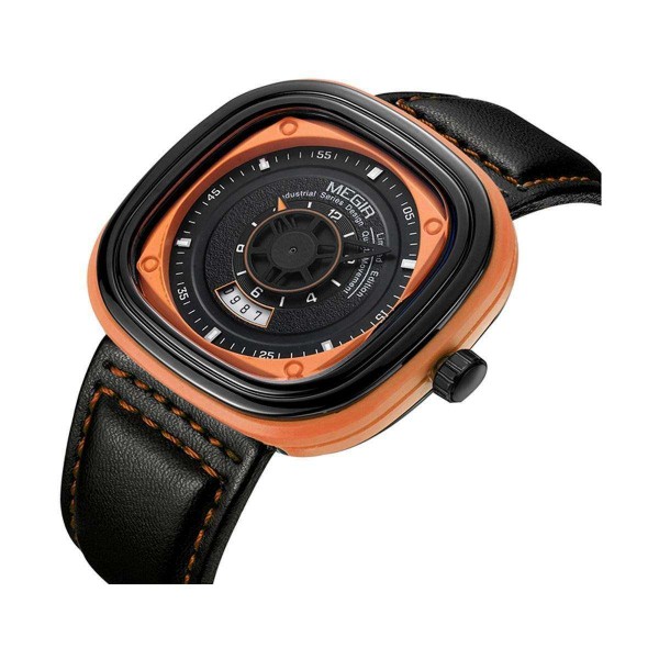 Годинник Megir Black Orange MG2027 - 3487736
