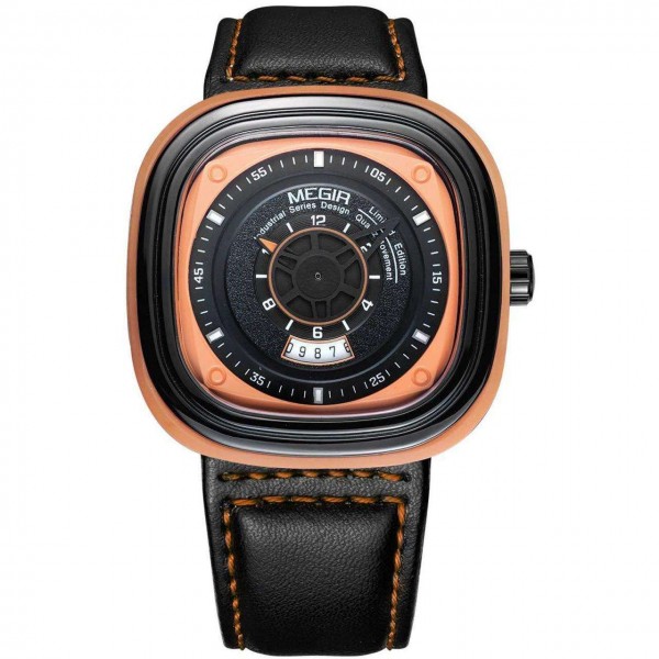 Годинник Megir Black Orange MG2027 - 3487736
