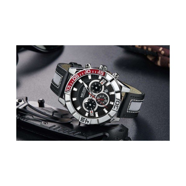 Годинник Megir Red Black MG2066 - 3487737