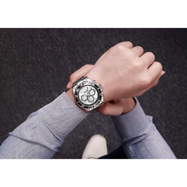 Часы Megir Silver Black Black MG2064 SS - 3487738