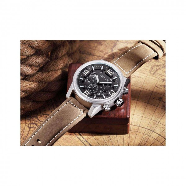 Часы Megir Silver Black Brown MG3010 - 3487741