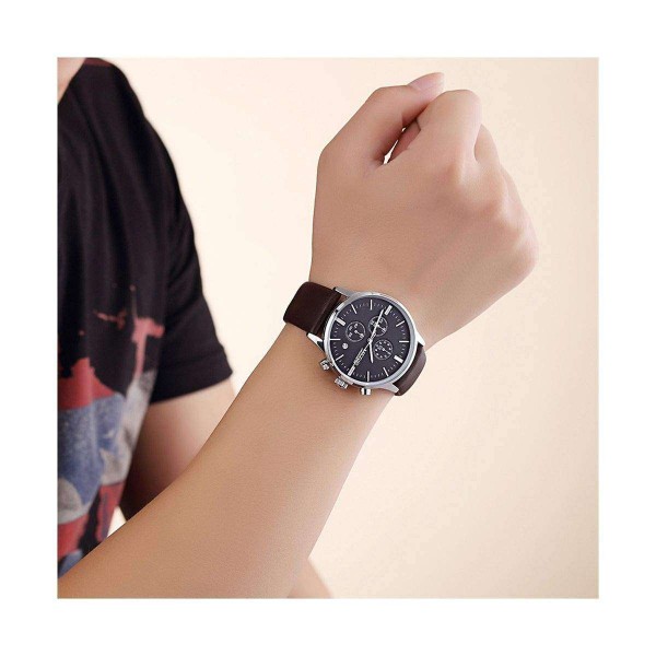 Часы Megir Silver Black MG2011 - 3487742