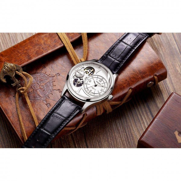 Часы Megir Silver Black MG2017 - 3487745 Часы Megir Silver Black MG2017 - 3487745