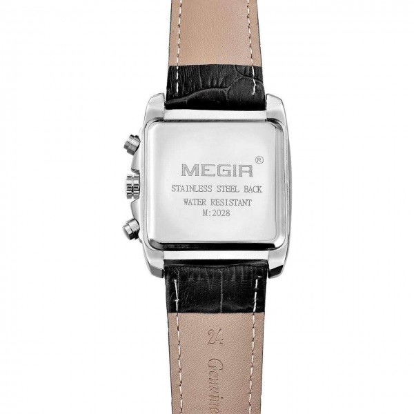 Часы Megir Silver Black MG2028 - 3487747