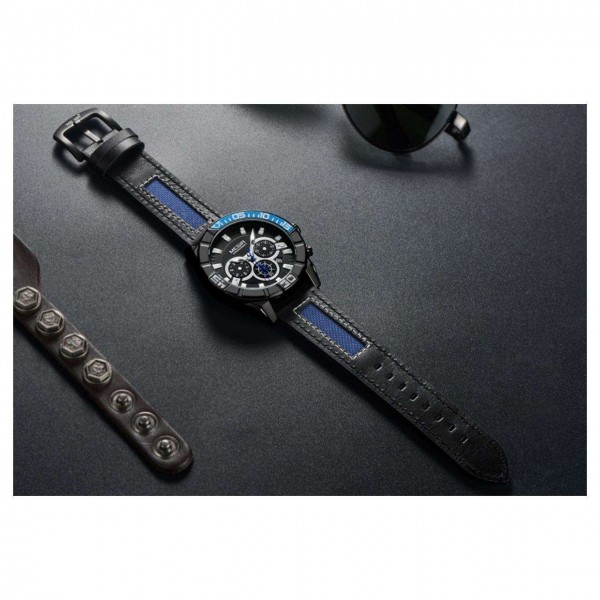 Годинник Megir Blue Black MG2066 - 3487750