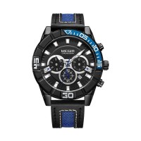 Годинник Megir Blue Black MG2066