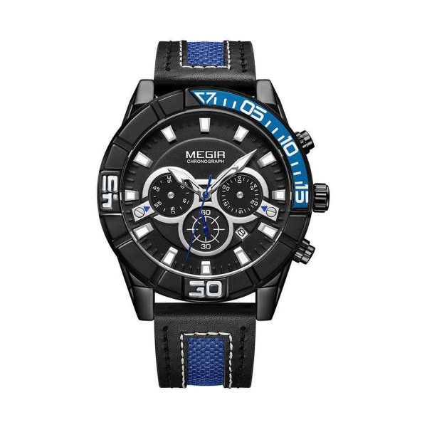 Годинник Megir Blue Black MG2066 - 3487750