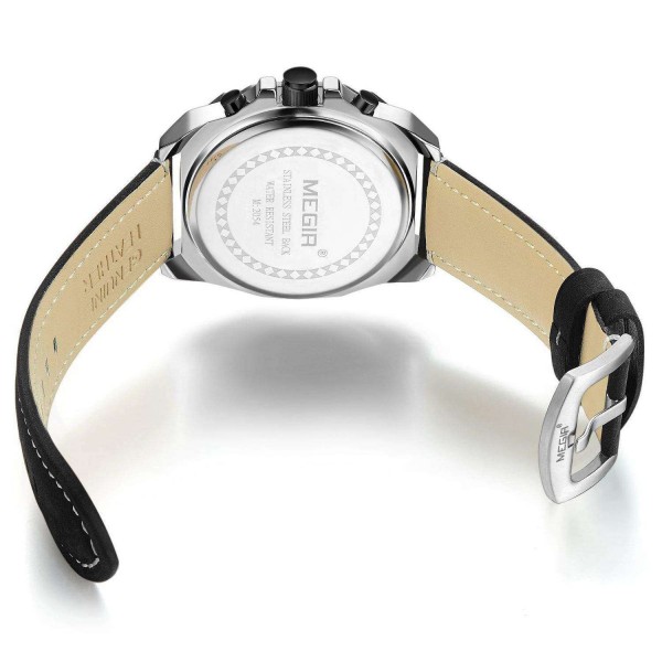 Годинник Megir Silver Black MG2054 - 3487752 Годинник Megir Silver Black MG2054 - 3487752
