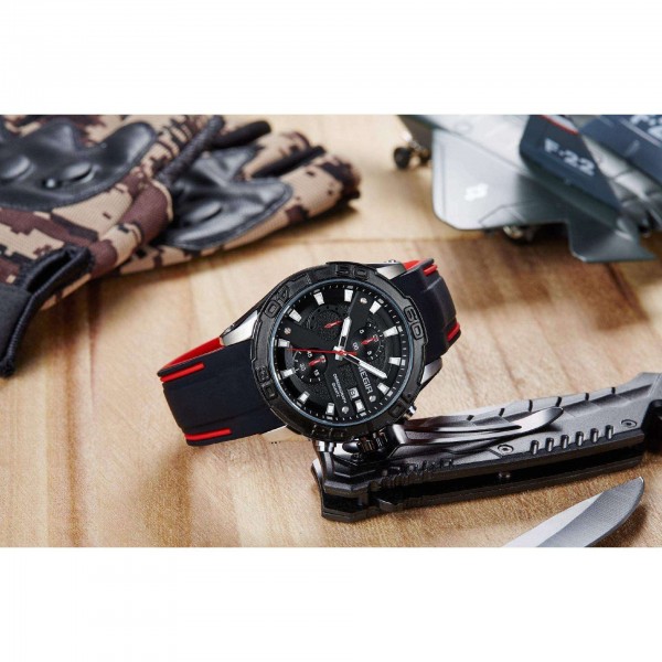 Годинник Megir Silver Black MG2055 - 3487753