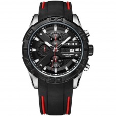 Годинник Megir Silver Black MG2055