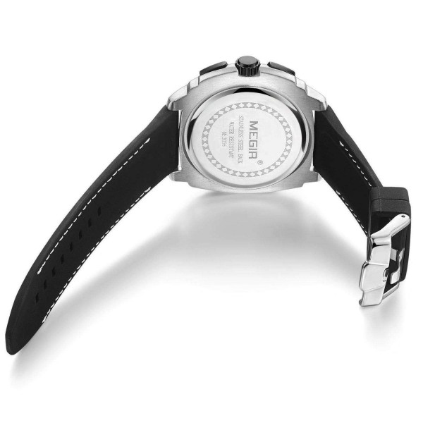 Годинник Megir Silver Black MG2056 - 3487754