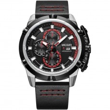 Годинник Megir Silver Black MG2062