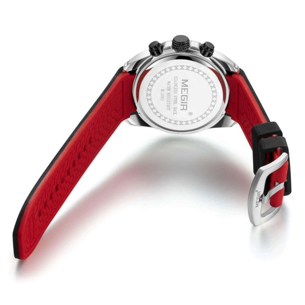 Годинник Megir Silver Black MG2063 - 3487756