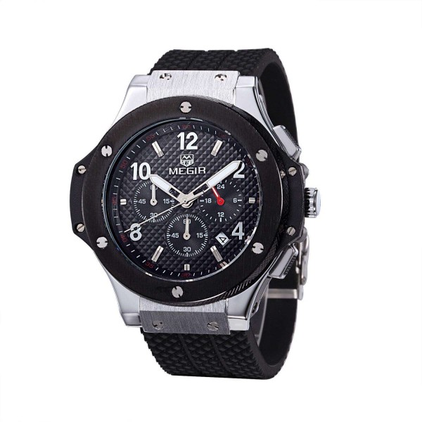 Годинник Megir Silver Black MG3002G - 3487758