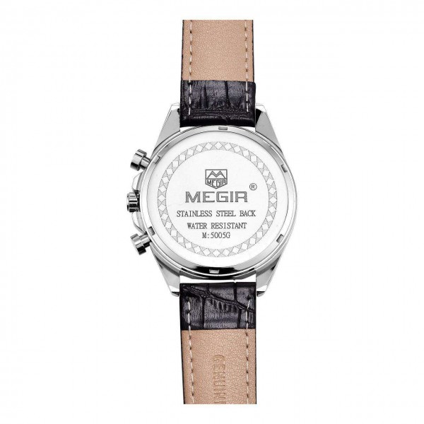 Годинник Megir Silver Black MG5005 - 3487760