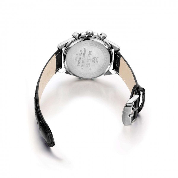 Годинник Megir Silver Black MG5005 - 3487760