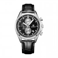 Годинник Megir Silver Black MG5005