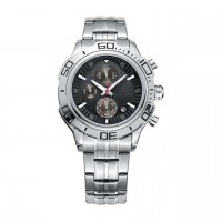 Годинник Megir Silver Black Silver MG2019 SS