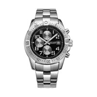 Годинник Megir Silver Black Silver MG2030 SS